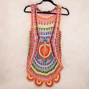 Beautiful BOHO Crochet Vest - Small - Forever 21